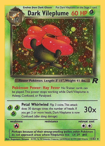 Dark Vileplume 13/82 - Team Rocket Holofoil