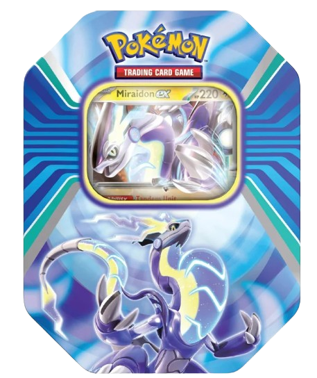 Pokémon Paldea Legends Tin Miraidon EX – Scarlet & Violet 2023 | Booster Packs + Promo Card