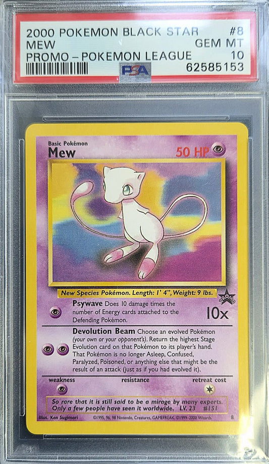 Mew 008 - 2000 Pokemon League Black Star Promo