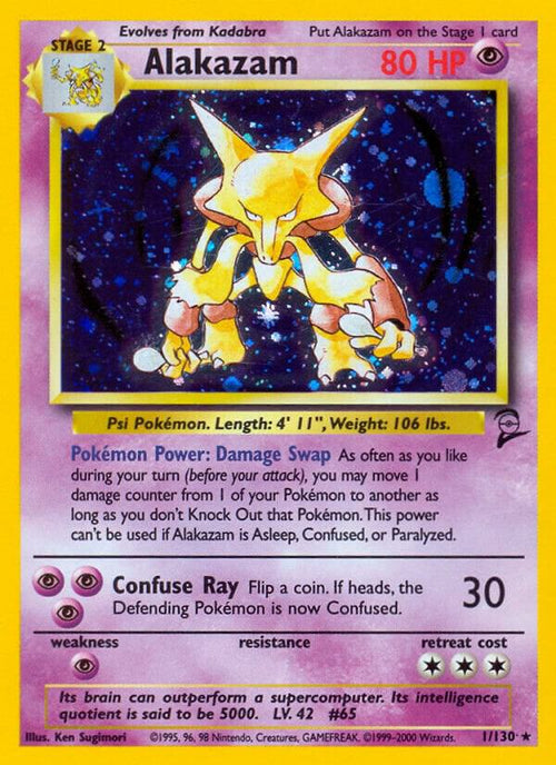 Alakazam 1 - Base Set 2 Holofoil