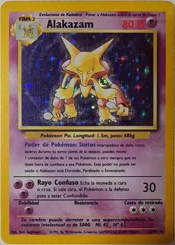 Alakazam 1/102 - Base Set Holofoil (Spanish)