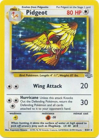 Pidgeot 8/64 - Jungle Holofoil
