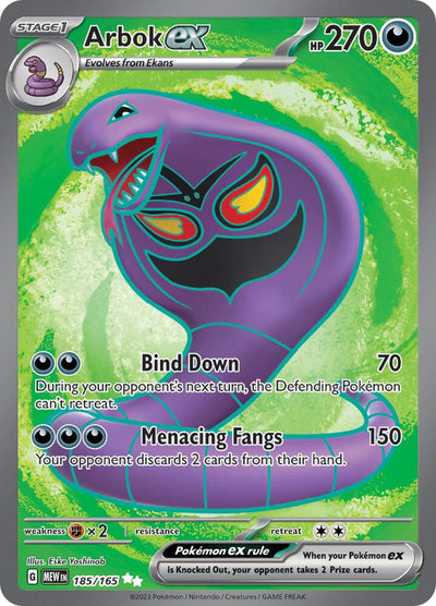 Arbok ex 185/165 - Scarlet & Violet 151 Full Art