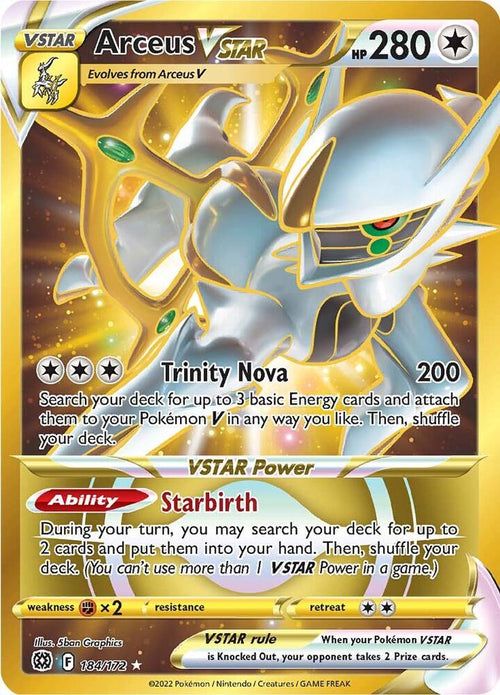 Arceus VSTAR 184/172 - Brilliant Stars