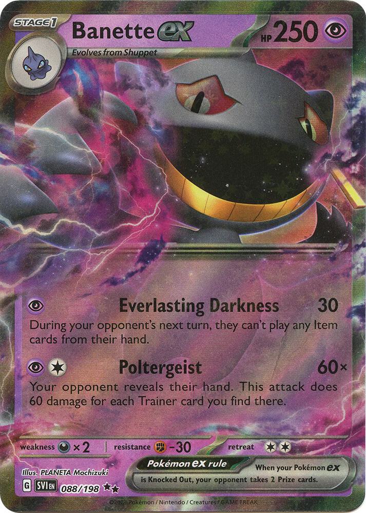 Banette EX 088/198 - SV01 Scarlet & Violet Base Set Pokémon kaart kopen - Elite TCG Shop