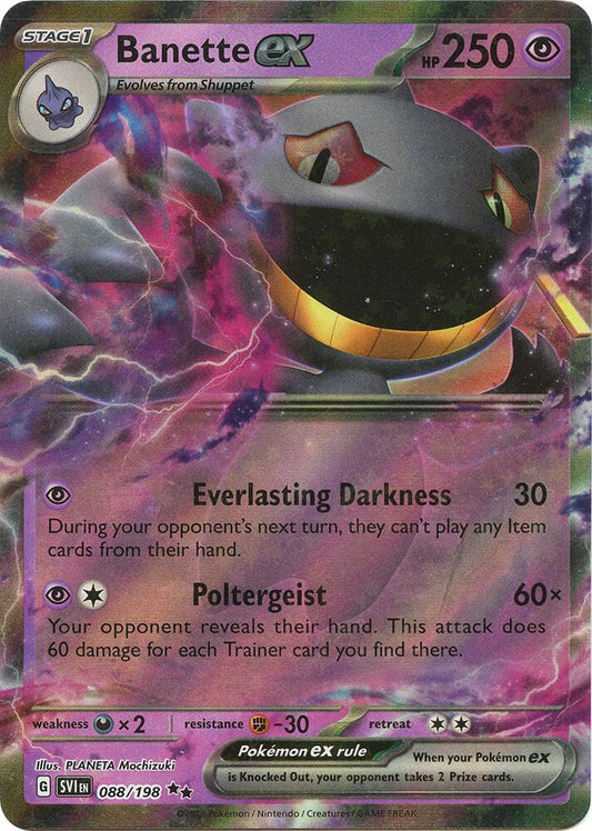Banette EX 088/198 - SV01 Scarlet & Violet Base Set Pokémon kaart kopen - Elite TCG Shop