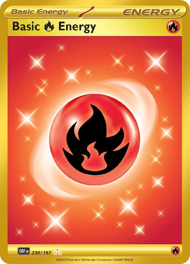 Basic Fire Energy 230/197 - Obsidian Flames Pokémon kaart kopen - Elite TCG Shop