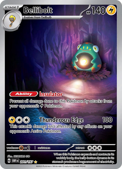 Bellibolt 201 - Obsidian Flames Art Rare