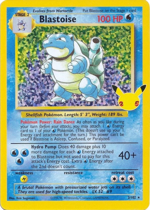 Blastoise 2/102 - Celebrations Pokémon kaart kopen - Elite TCG Shop