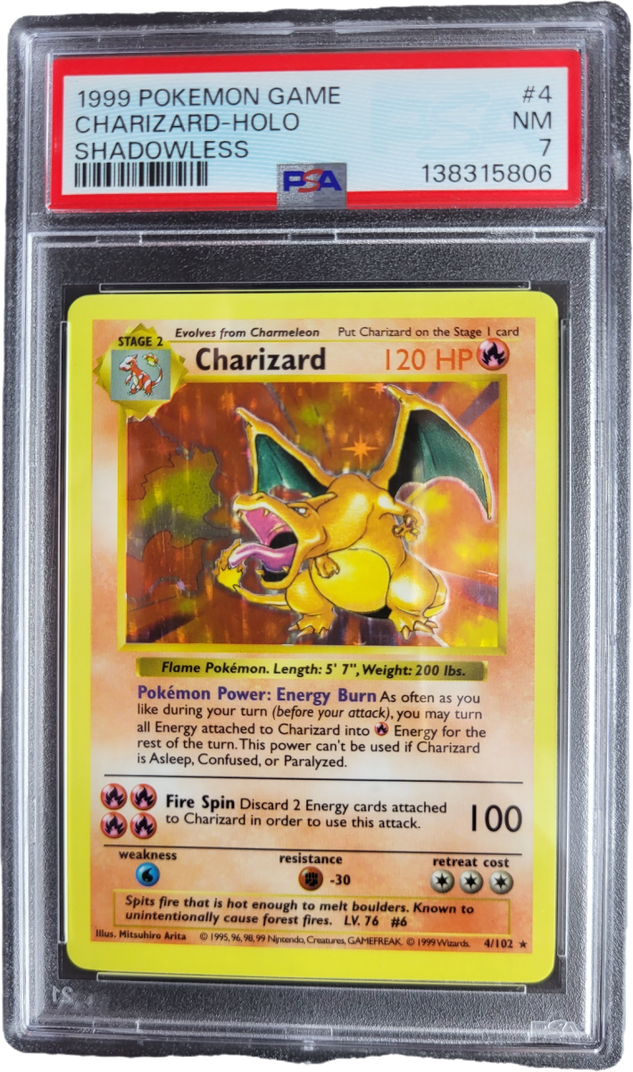 Charizard 4/102 - 1999 Base set Shadowless PSA 7 Pokémon kaart kopen - Elite TCG Shop