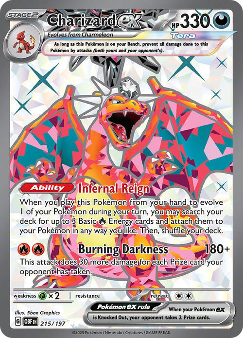 Charizard EX 215/197 - SV03 Obsidian Flames