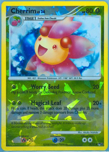 Cherrim Cracked Ice Holo 6 - POP Series 8