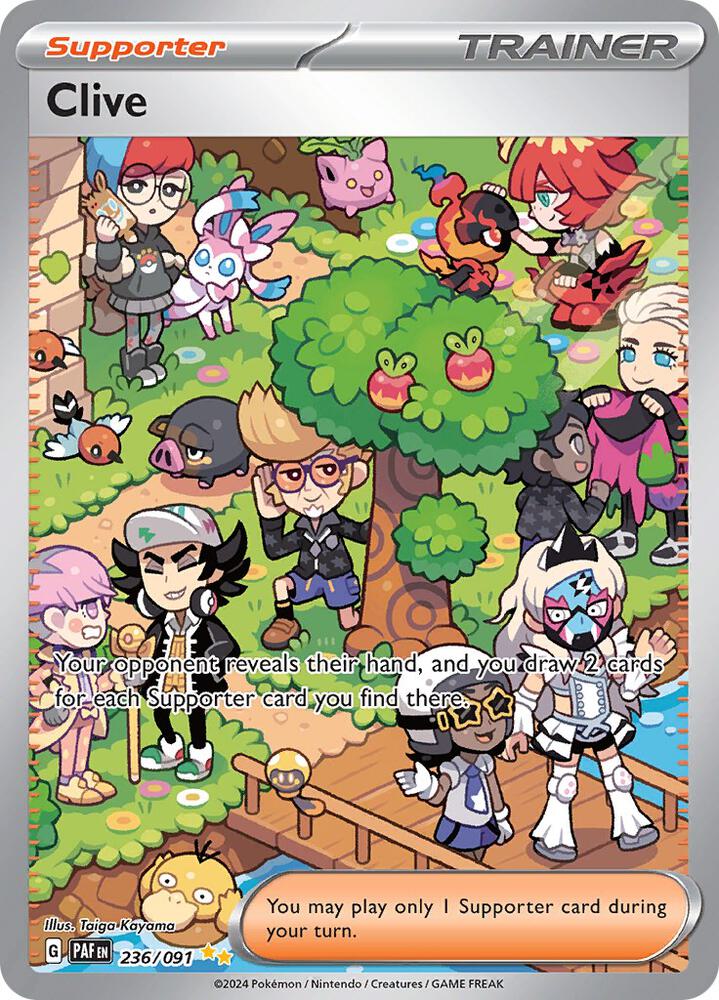 Clive 236 - Paldean Fates Illustration Rare Pokémon kaart kopen - Elite TCG Shop