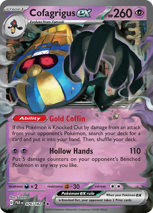 Cofagrigus EX 076 - Paradox Rift Pokémon kaart kopen - Elite TCG Shop