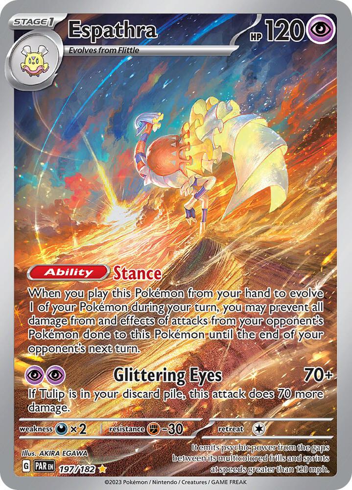 Espathra 197 - Paradox Rift Art Rare Pokémon kaart kopen - Elite TCG Shop