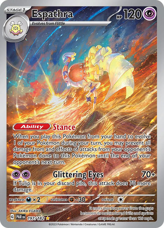 Espathra 197 - Paradox Rift Art Rare Pokémon kaart kopen - Elite TCG Shop