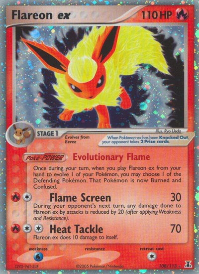 Flareon ex 108 – EX Delta Species Holofoil