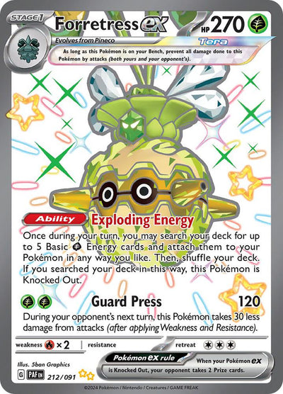 Forretress EX 212 - Paldean Fates Full Art
