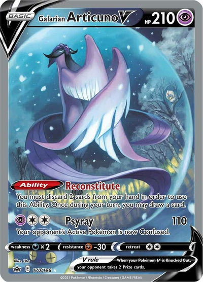 Galarian Articuno V (Alternate Full Art) 170 - SWSH06: Chilling Reign
