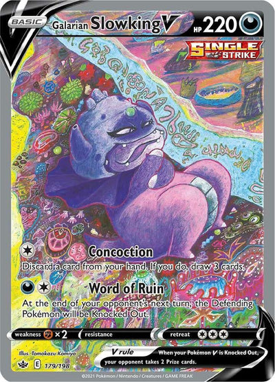 Galarian Slowking V - 179/198 - Chilling Reign Alternate Art