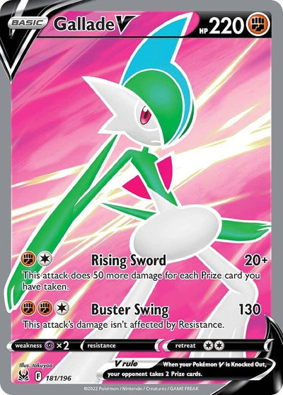 Gallade V 181/196 - Lost Origin Full Art