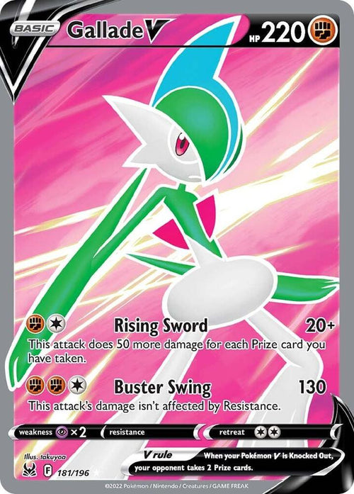 Gallade V 181/196 - Lost Origin Full Art