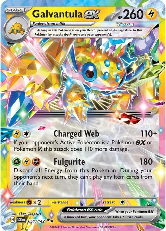Galvantula EX 051 - Stellar Crown Pokémon kaart kopen - Elite TCG Shop