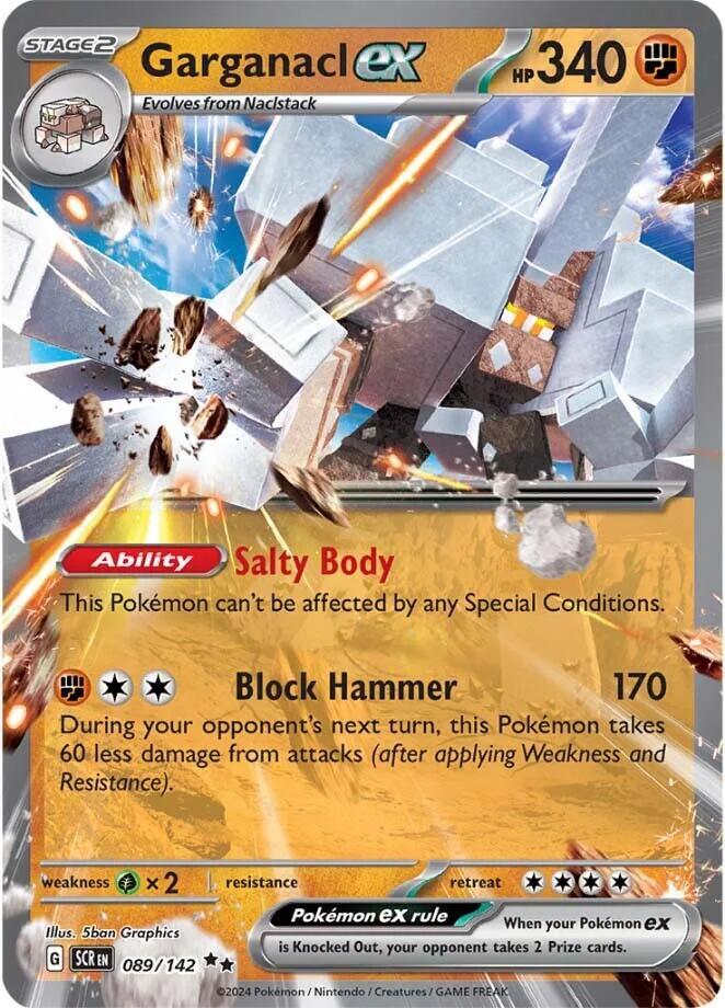 Garganacl EX 098 - Stellar Crown Pokémon kaart kopen - Elite TCG Shop