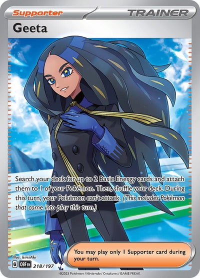 Geeta 218/197 - Obsidian Flames Full Art