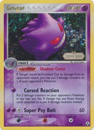 Gengar 5/92 - EX Legend Maker Reverse Holofoil