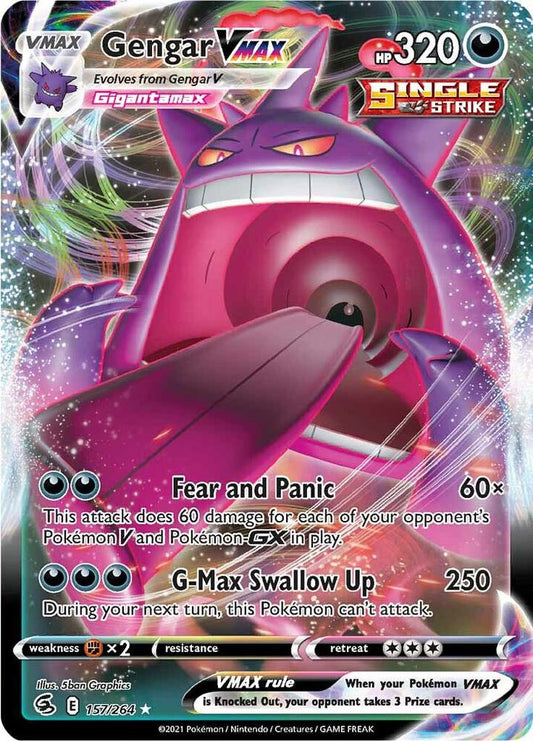 Gengar VMAX 157/264 - Fusion Strike Pokémon kaart kopen - Elite TCG Shop