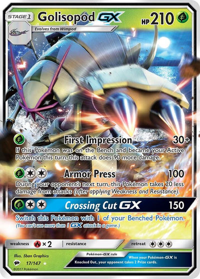 Golisopod GX 017 - Burning Shadows