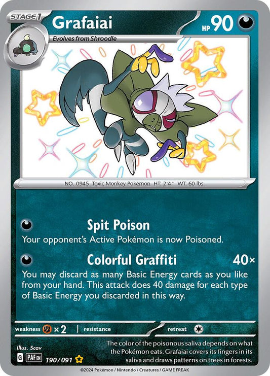Grafaiai 190/091 - Paldean Fates Pokémon kaart kopen - Elite TCG Shop