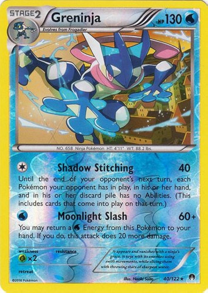 Greninja 40/122 - BreakPoint Reverse Holofoil Pokémon kaart kopen - Elite TCG Shop