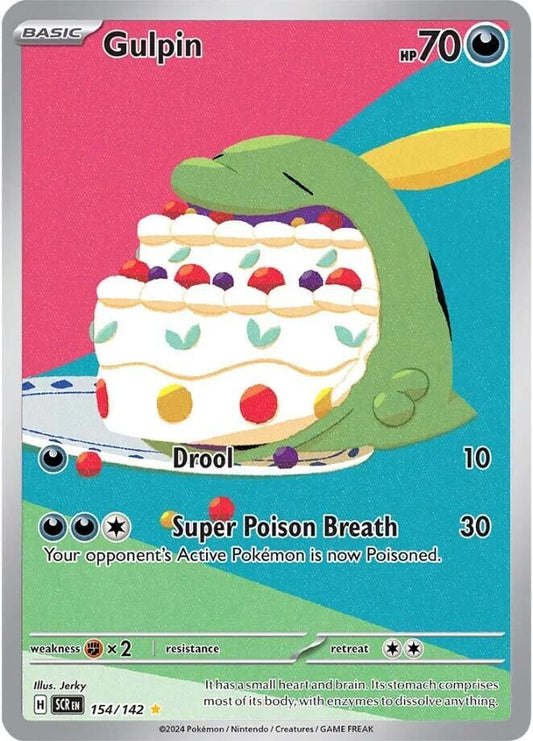 Gulpin 154 - Stellar Crown Art Rare Pokémon kaart kopen - Elite TCG Shop