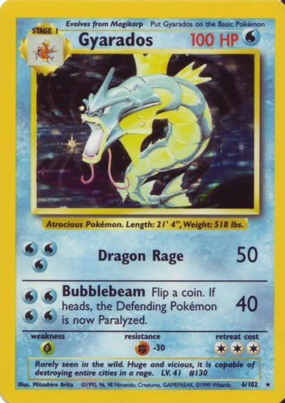 Gyarados 6/102 - Base Set Holofoil