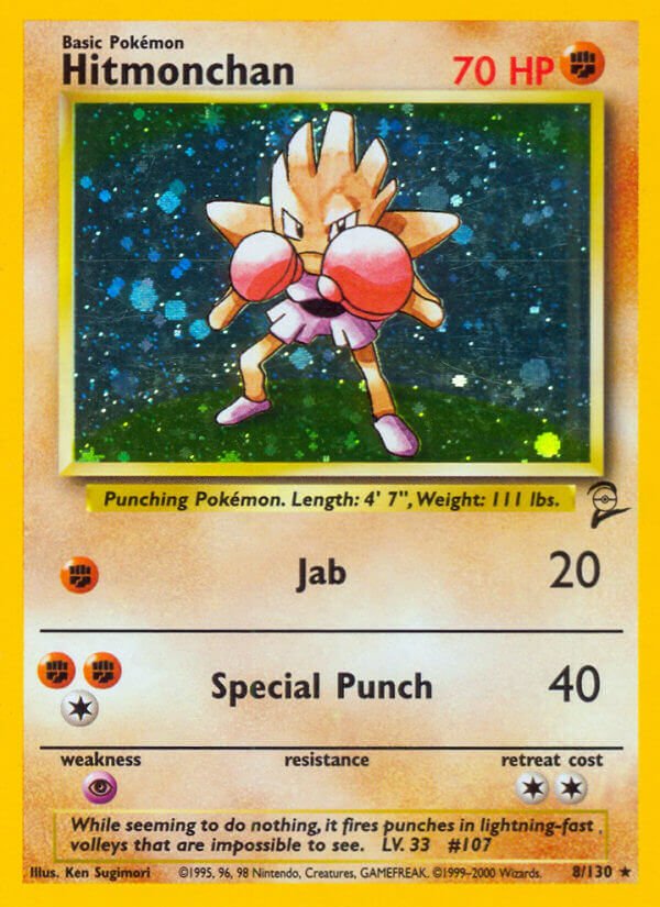 Hitmonchan 8/113 - Base Set 2 Holofoil Pokémon kaart kopen - Elite TCG Shop