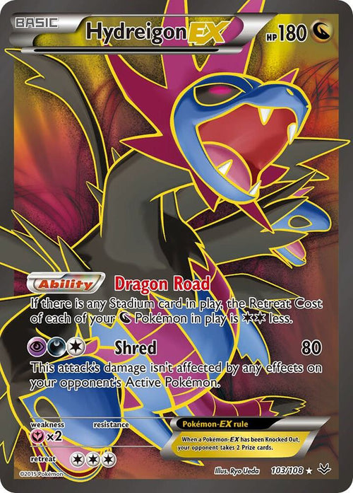 Hydreigon EX 103/108 – Roaring Skies Full Art Ultra Rare