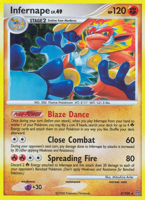 Infernape 003 - Stormfront Holofoil