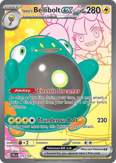Iono's Bellibolt EX 172/159 - SV09 Journey Together
