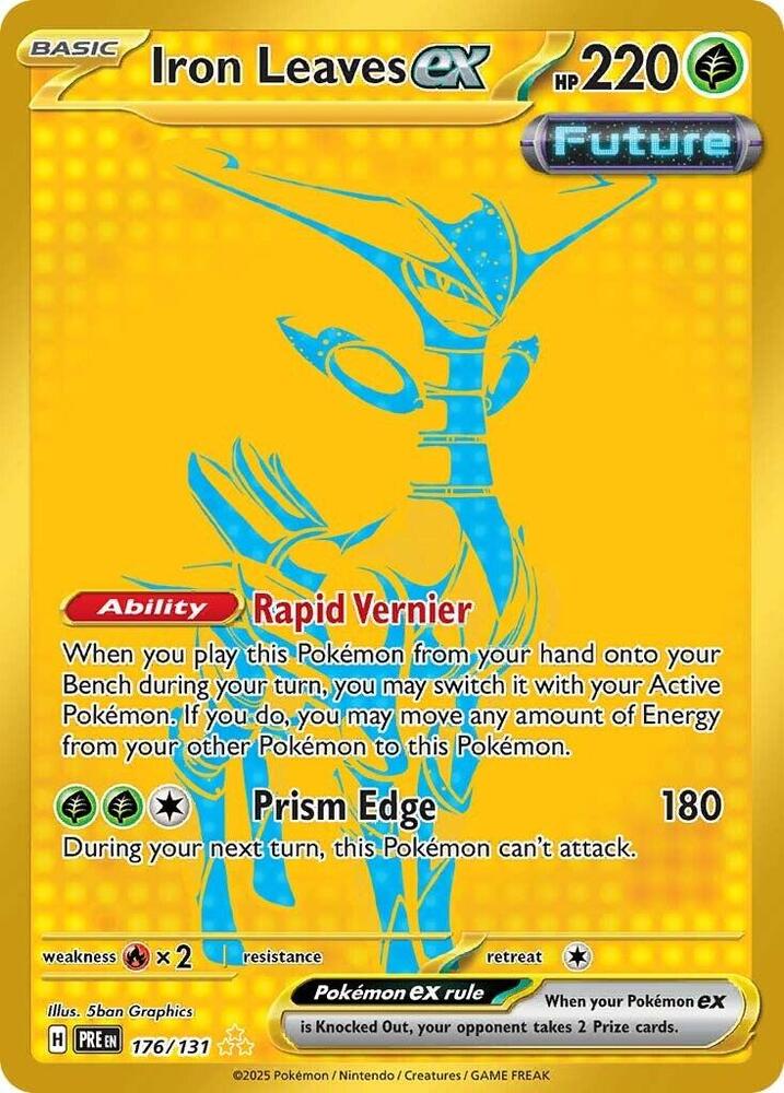 Iron Leaves EX 176/131 - SV Prismatic Evolutions (PRE) Pokémon kaart kopen - Elite TCG Shop