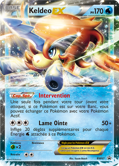 Keldeo EX - BW61 - Black and White Promos