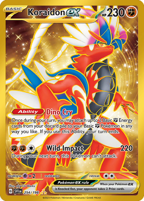 Koraidon ex 254/198 - Scarlet & Violet Base Set