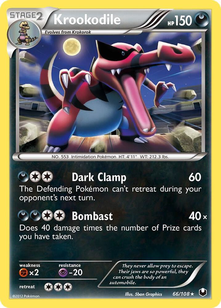 Krookodile Holo - 66/108 - Dark Explorers Pokémon kaart kopen - Elite TCG Shop