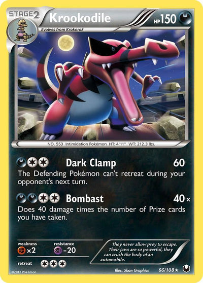 Krookodile Holo - 66/108 - Dark Explorers