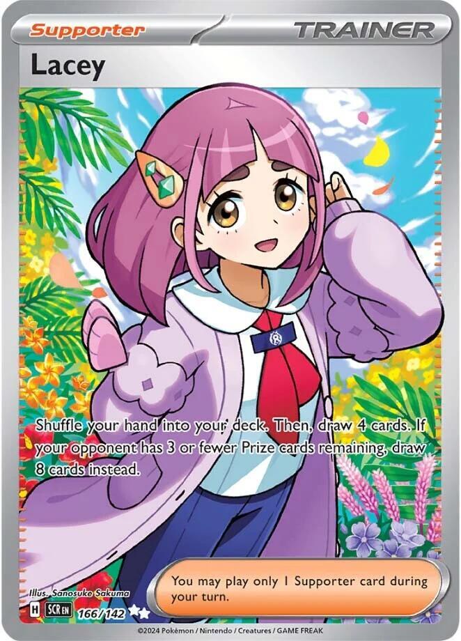 Lacey 166/142 - Stellar Crown Pokémon kaart kopen - Elite TCG Shop