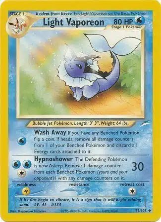 Light Vaporeon 53/105 - Neo Destiny Pokémon kaart kopen - Elite TCG Shop