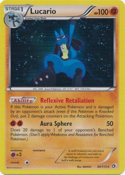 Lucario Holo 80 - Legendary Treasures