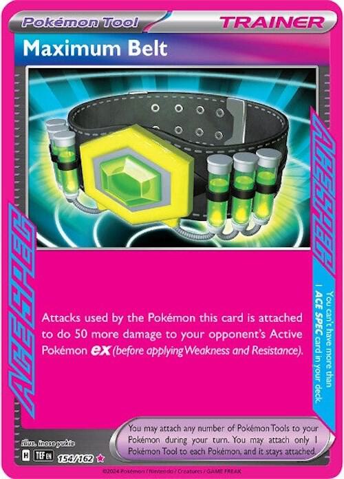 Maximum Belt ACE 154 - Temporal Forces Pokémon kaart kopen - Elite TCG Shop
