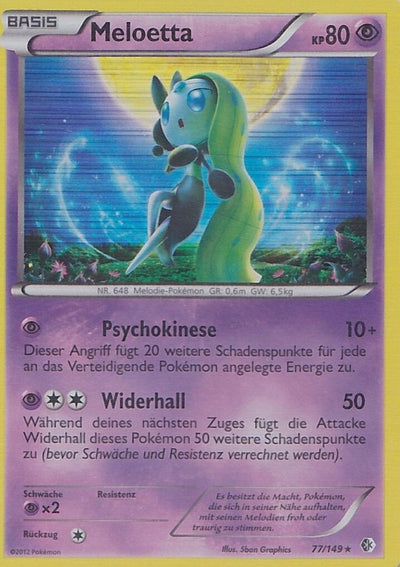 Meloetta Holo 77 - Boundaries Crossed